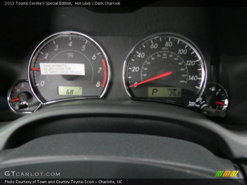  2013 Corolla S Special Edition S Special Edition Gauges