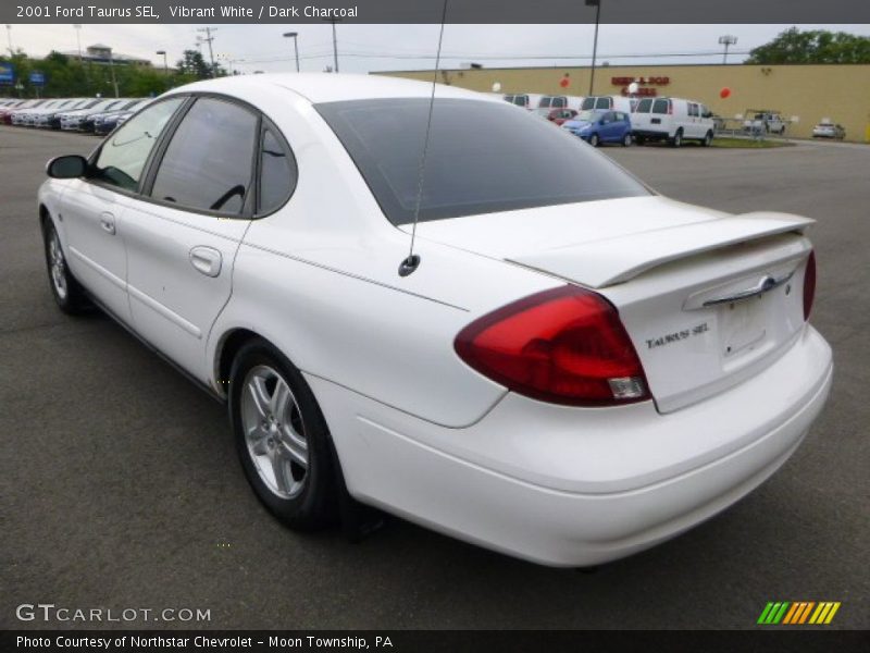 Vibrant White / Dark Charcoal 2001 Ford Taurus SEL