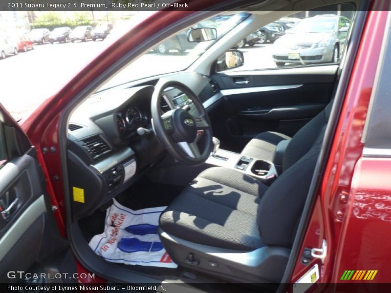 Ruby Red Pearl / Off-Black 2011 Subaru Legacy 2.5i Premium