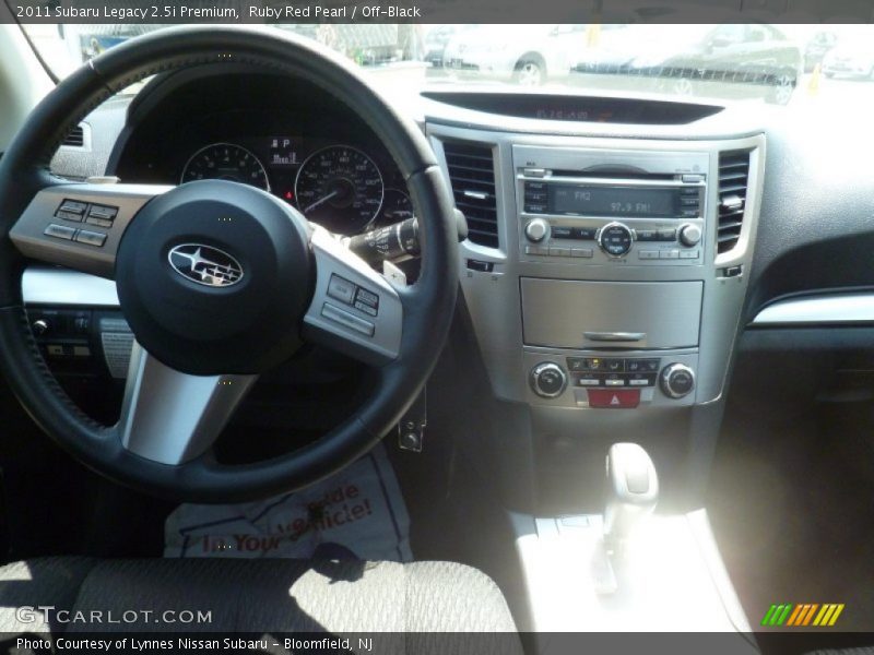 Ruby Red Pearl / Off-Black 2011 Subaru Legacy 2.5i Premium