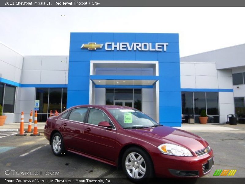 Red Jewel Tintcoat / Gray 2011 Chevrolet Impala LT