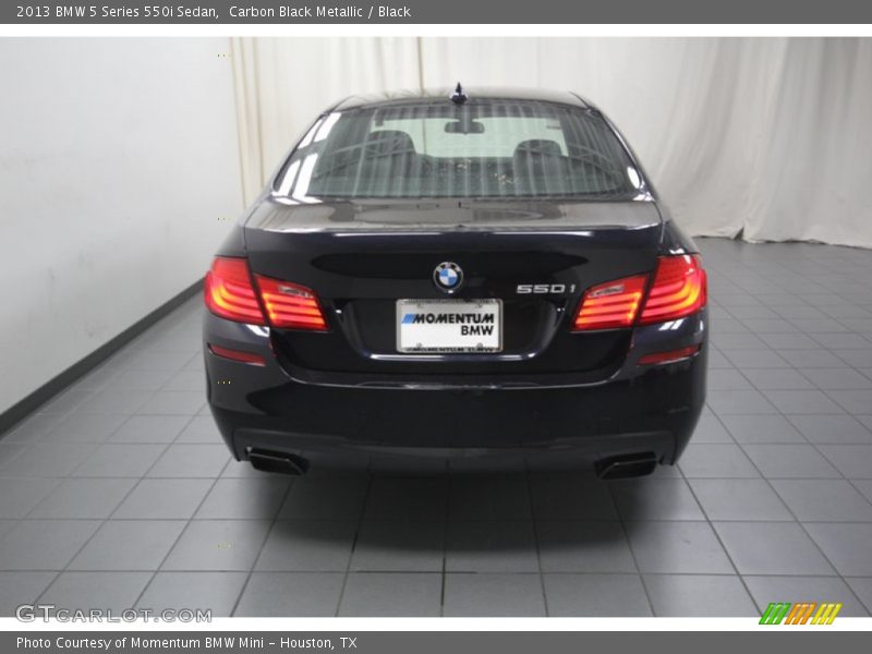 Carbon Black Metallic / Black 2013 BMW 5 Series 550i Sedan