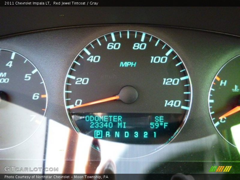 Red Jewel Tintcoat / Gray 2011 Chevrolet Impala LT