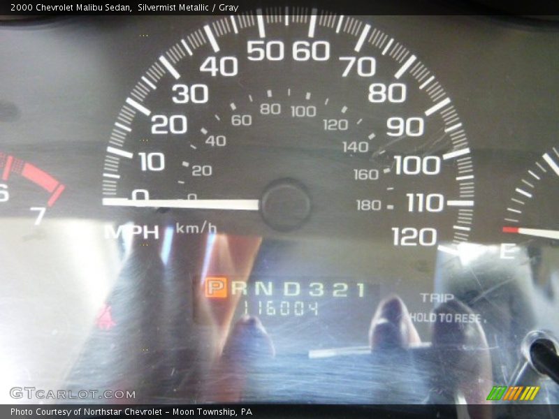 Silvermist Metallic / Gray 2000 Chevrolet Malibu Sedan