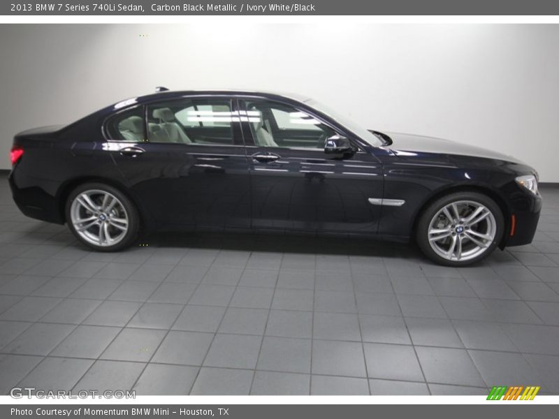 Carbon Black Metallic / Ivory White/Black 2013 BMW 7 Series 740Li Sedan