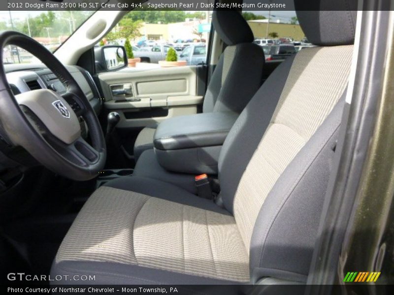 Sagebrush Pearl / Dark Slate/Medium Graystone 2012 Dodge Ram 2500 HD SLT Crew Cab 4x4