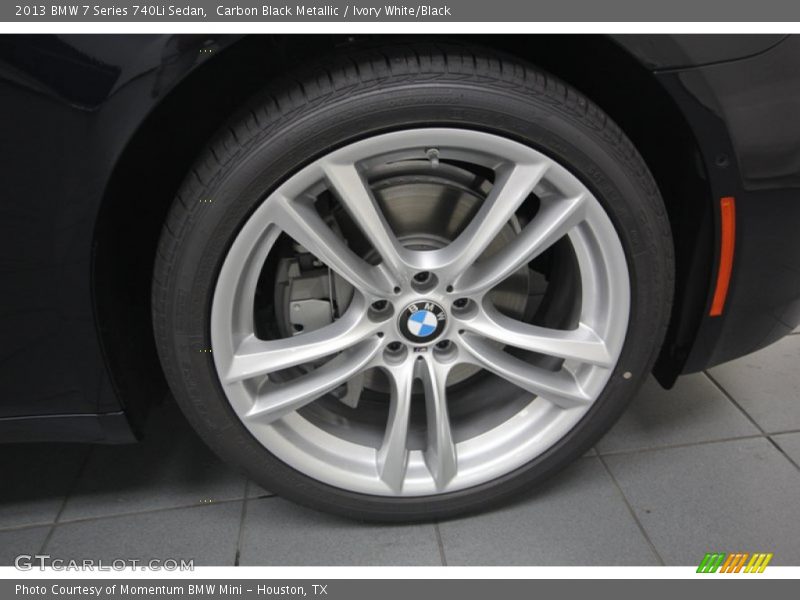 Carbon Black Metallic / Ivory White/Black 2013 BMW 7 Series 740Li Sedan