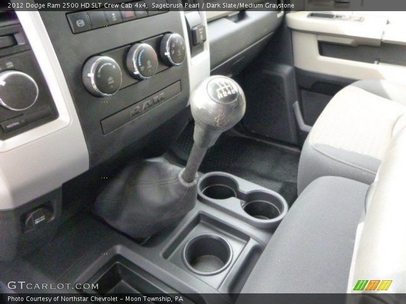 Sagebrush Pearl / Dark Slate/Medium Graystone 2012 Dodge Ram 2500 HD SLT Crew Cab 4x4