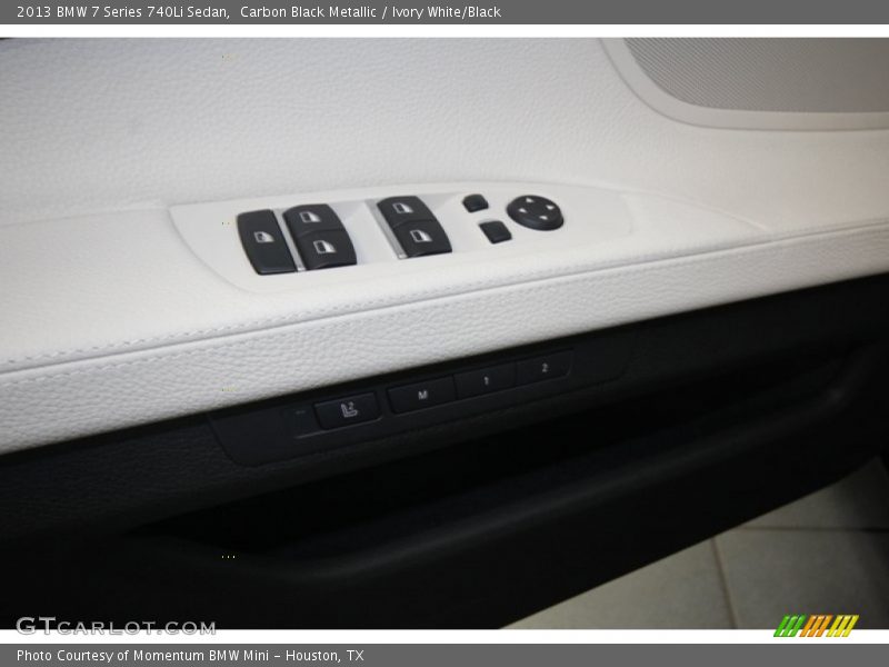 Carbon Black Metallic / Ivory White/Black 2013 BMW 7 Series 740Li Sedan