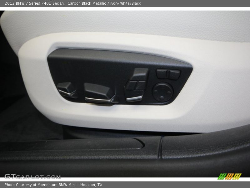 Carbon Black Metallic / Ivory White/Black 2013 BMW 7 Series 740Li Sedan