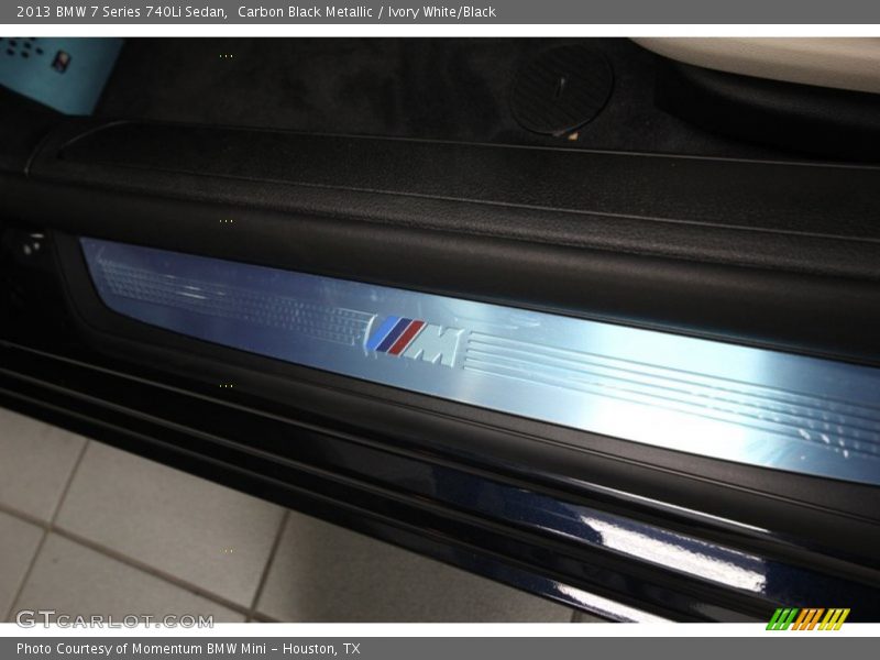 Carbon Black Metallic / Ivory White/Black 2013 BMW 7 Series 740Li Sedan