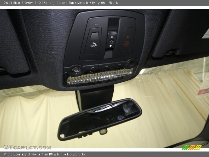 Carbon Black Metallic / Ivory White/Black 2013 BMW 7 Series 740Li Sedan