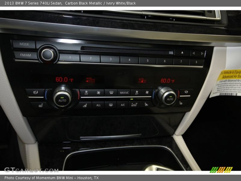 Controls of 2013 7 Series 740Li Sedan