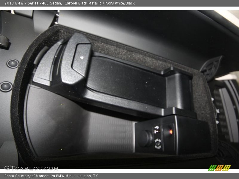Carbon Black Metallic / Ivory White/Black 2013 BMW 7 Series 740Li Sedan
