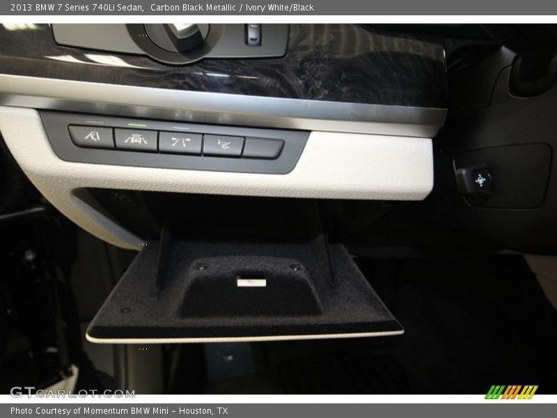 Carbon Black Metallic / Ivory White/Black 2013 BMW 7 Series 740Li Sedan