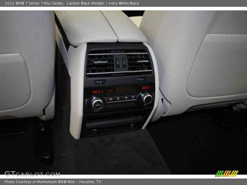 Carbon Black Metallic / Ivory White/Black 2013 BMW 7 Series 740Li Sedan