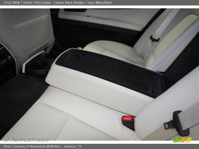 Carbon Black Metallic / Ivory White/Black 2013 BMW 7 Series 740Li Sedan