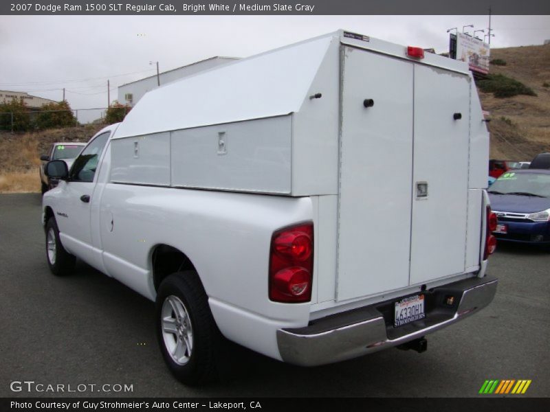 Bright White / Medium Slate Gray 2007 Dodge Ram 1500 SLT Regular Cab