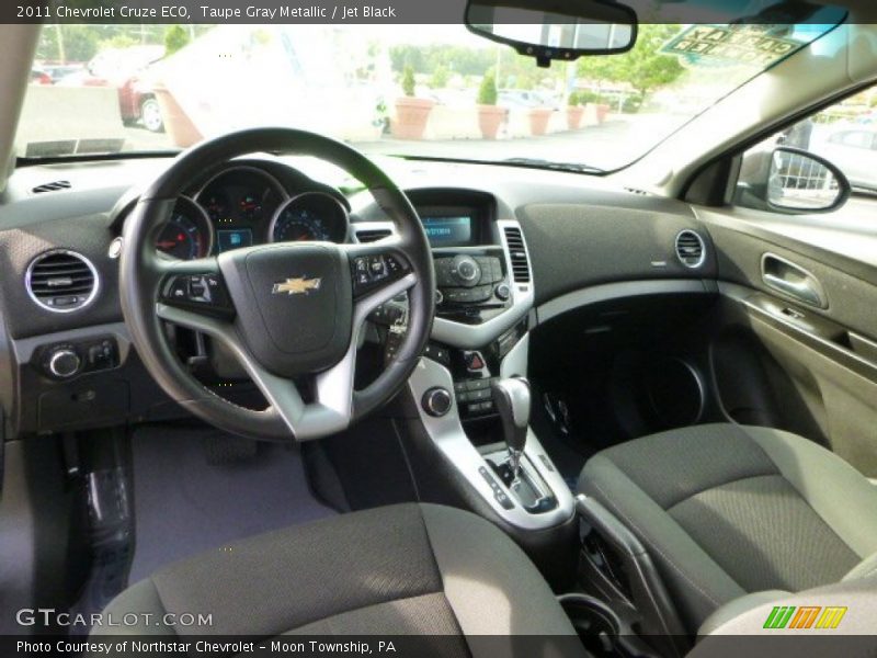 Taupe Gray Metallic / Jet Black 2011 Chevrolet Cruze ECO