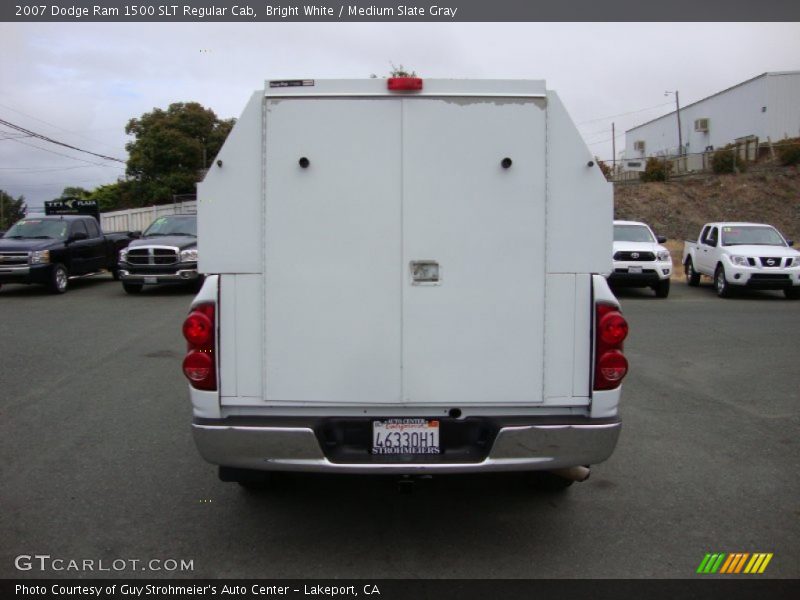 Bright White / Medium Slate Gray 2007 Dodge Ram 1500 SLT Regular Cab