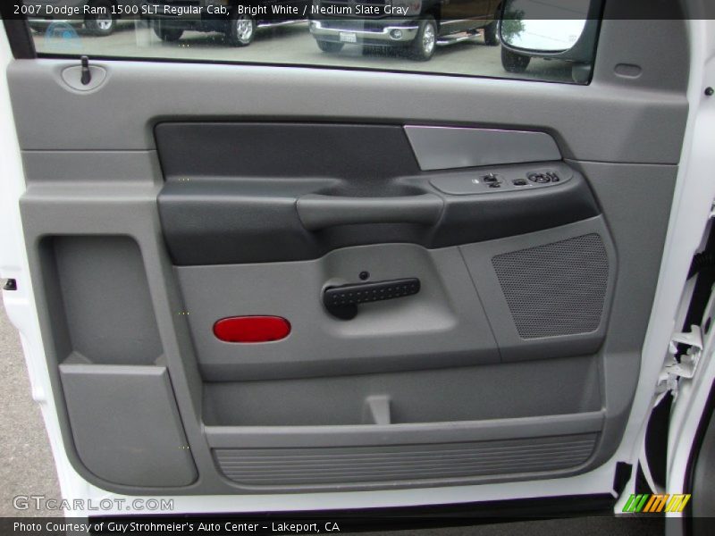 Bright White / Medium Slate Gray 2007 Dodge Ram 1500 SLT Regular Cab