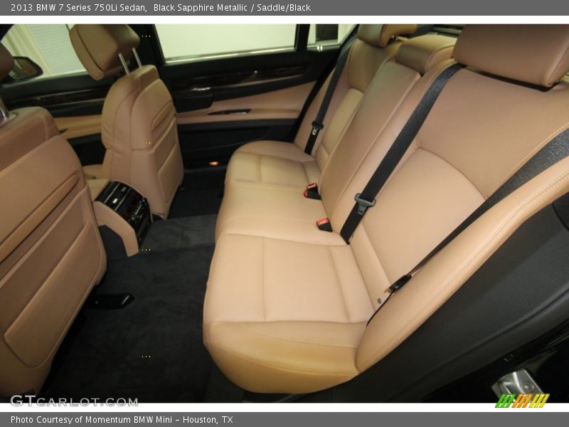 Black Sapphire Metallic / Saddle/Black 2013 BMW 7 Series 750Li Sedan