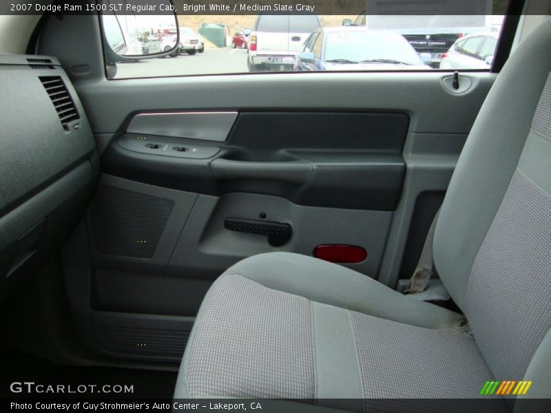 Bright White / Medium Slate Gray 2007 Dodge Ram 1500 SLT Regular Cab