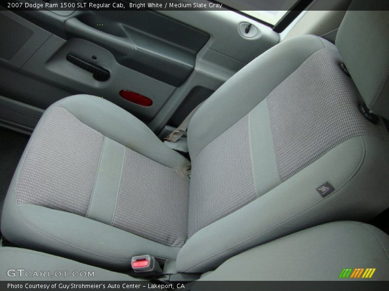 Bright White / Medium Slate Gray 2007 Dodge Ram 1500 SLT Regular Cab