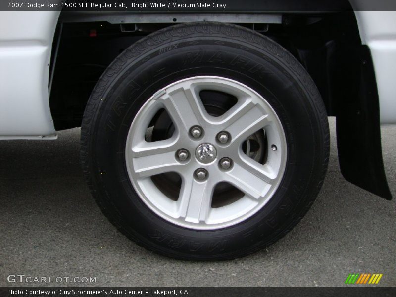 Bright White / Medium Slate Gray 2007 Dodge Ram 1500 SLT Regular Cab