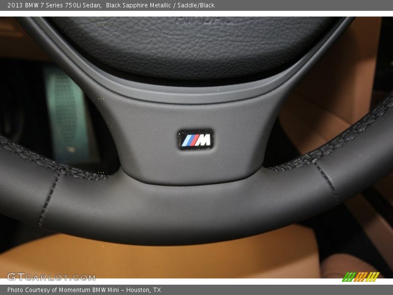 Black Sapphire Metallic / Saddle/Black 2013 BMW 7 Series 750Li Sedan