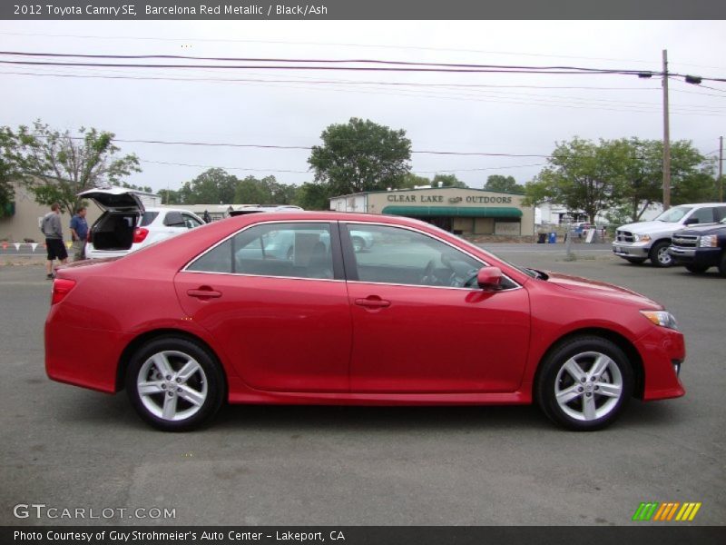 Barcelona Red Metallic / Black/Ash 2012 Toyota Camry SE