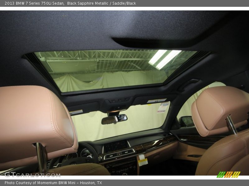 Black Sapphire Metallic / Saddle/Black 2013 BMW 7 Series 750Li Sedan