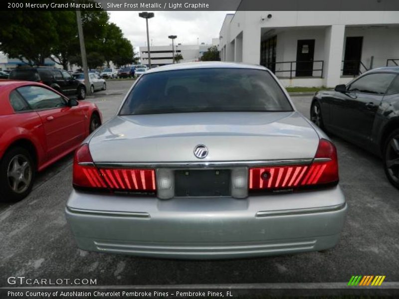 Silver Frost Metallic / Light Graphite 2000 Mercury Grand Marquis LS