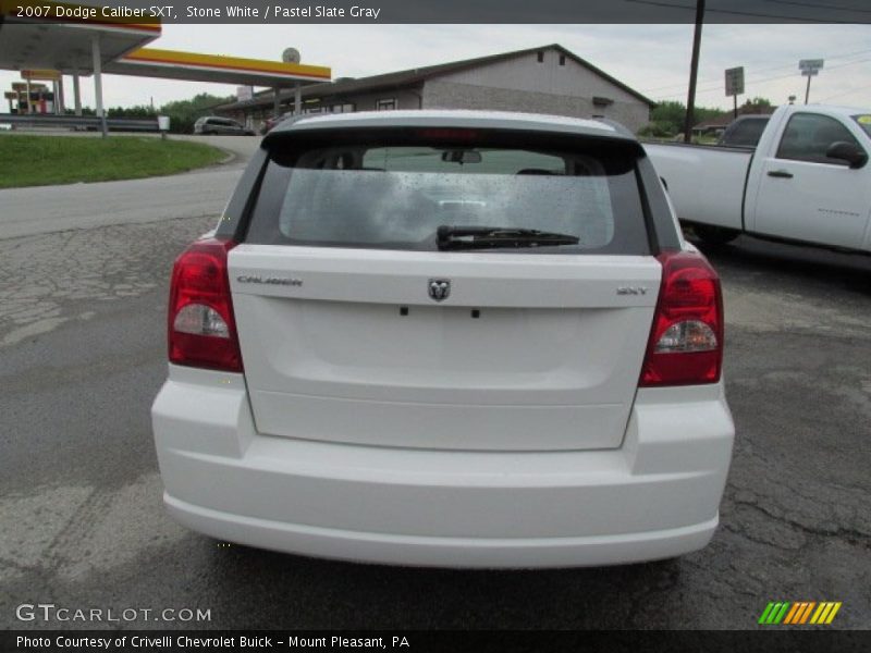 Stone White / Pastel Slate Gray 2007 Dodge Caliber SXT