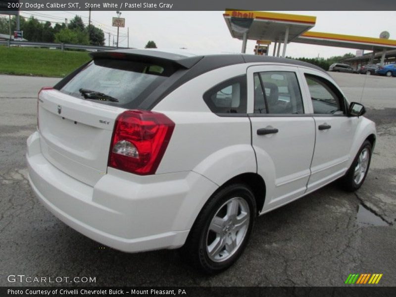 Stone White / Pastel Slate Gray 2007 Dodge Caliber SXT