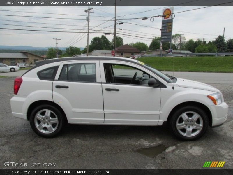 Stone White / Pastel Slate Gray 2007 Dodge Caliber SXT