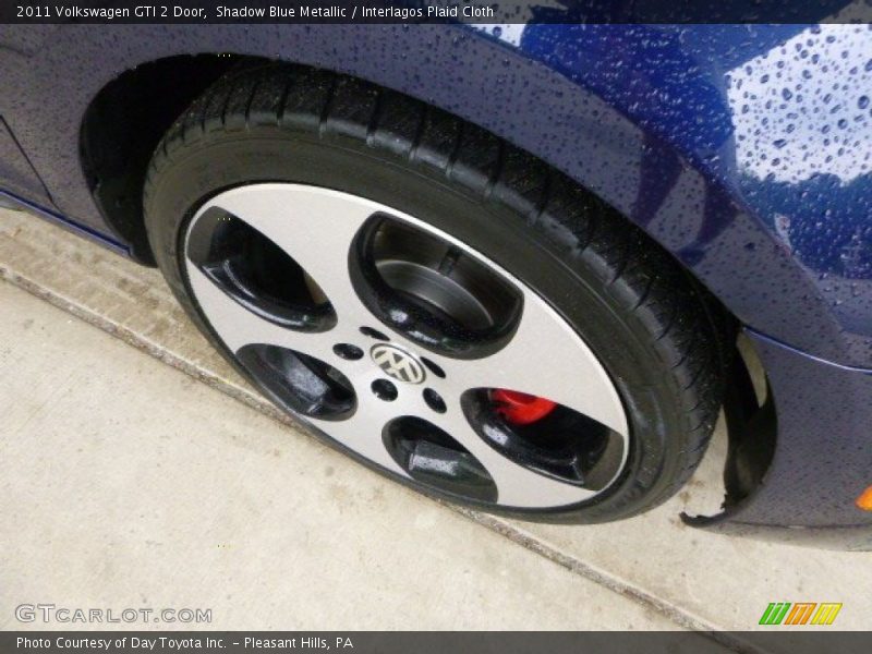 Shadow Blue Metallic / Interlagos Plaid Cloth 2011 Volkswagen GTI 2 Door