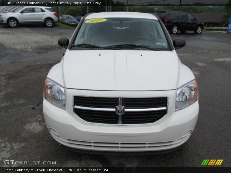 Stone White / Pastel Slate Gray 2007 Dodge Caliber SXT