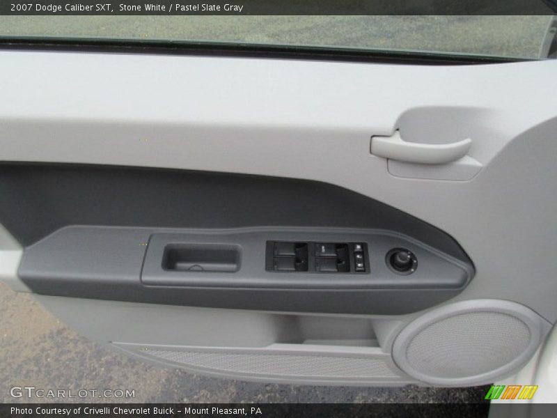 Stone White / Pastel Slate Gray 2007 Dodge Caliber SXT
