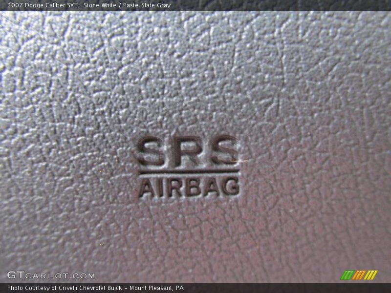 Stone White / Pastel Slate Gray 2007 Dodge Caliber SXT