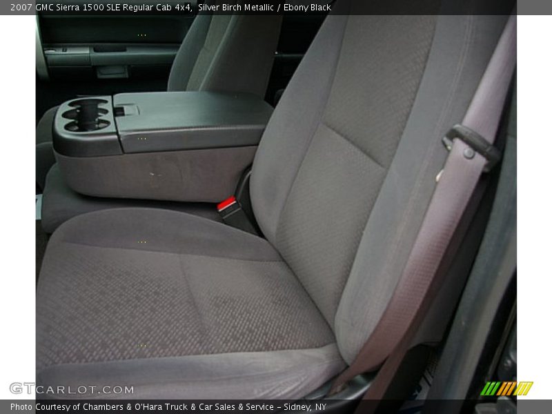 Silver Birch Metallic / Ebony Black 2007 GMC Sierra 1500 SLE Regular Cab 4x4