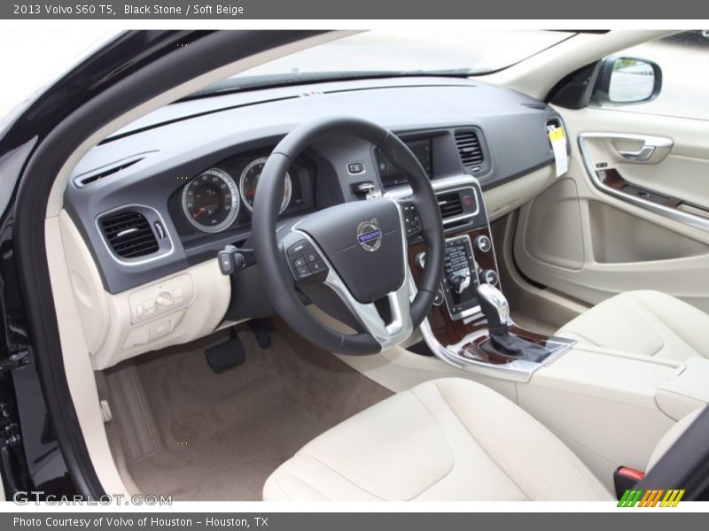 Black Stone / Soft Beige 2013 Volvo S60 T5