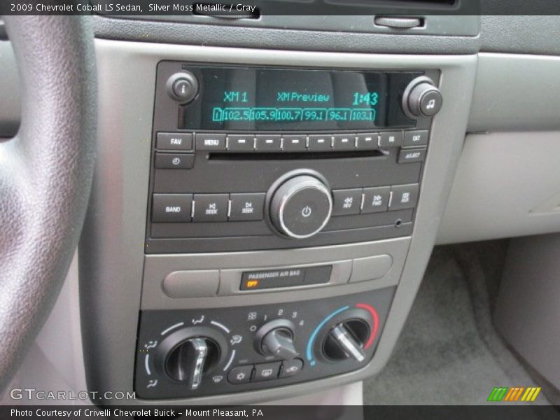 Silver Moss Metallic / Gray 2009 Chevrolet Cobalt LS Sedan