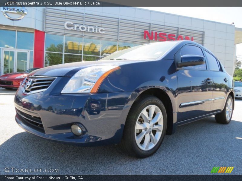 Blue Onyx Metallic / Beige 2010 Nissan Sentra 2.0 SL
