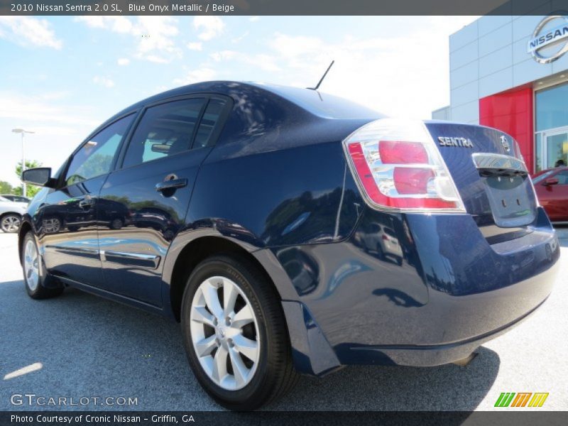 Blue Onyx Metallic / Beige 2010 Nissan Sentra 2.0 SL