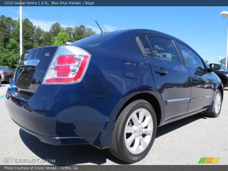 Blue Onyx Metallic / Beige 2010 Nissan Sentra 2.0 SL