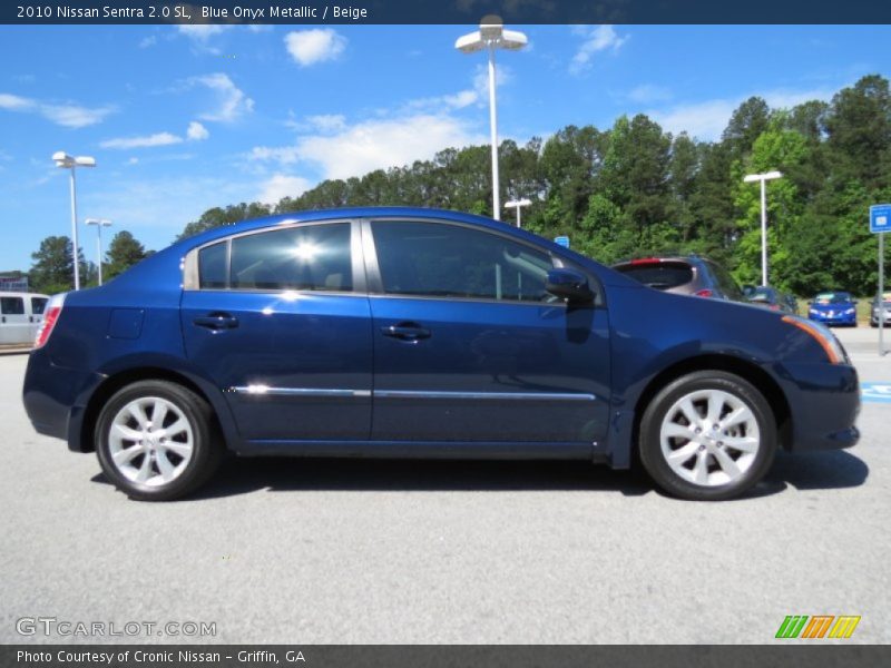 Blue Onyx Metallic / Beige 2010 Nissan Sentra 2.0 SL