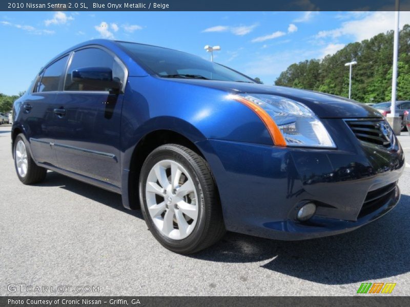 Blue Onyx Metallic / Beige 2010 Nissan Sentra 2.0 SL