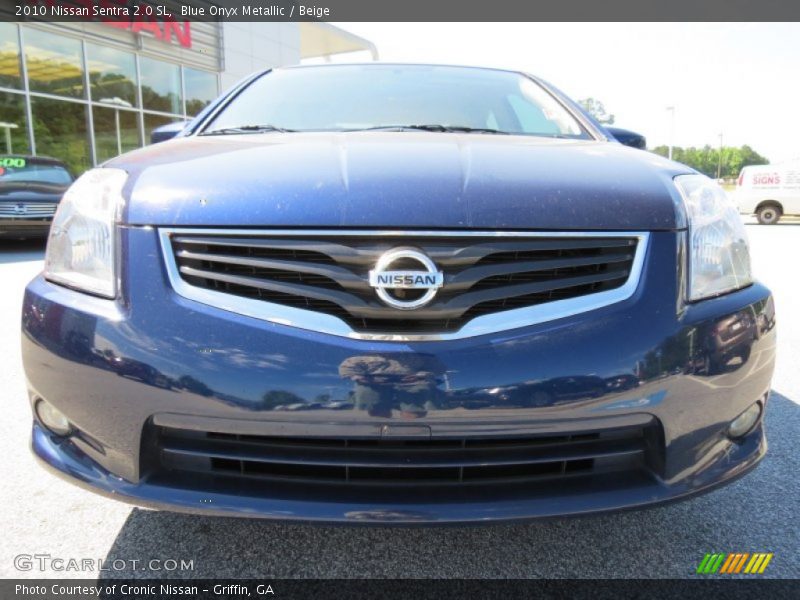 Blue Onyx Metallic / Beige 2010 Nissan Sentra 2.0 SL