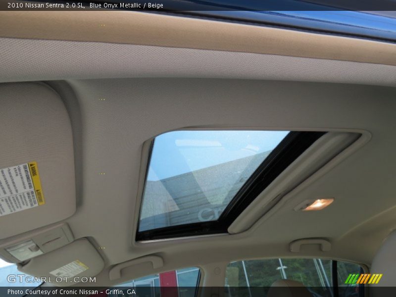 Blue Onyx Metallic / Beige 2010 Nissan Sentra 2.0 SL